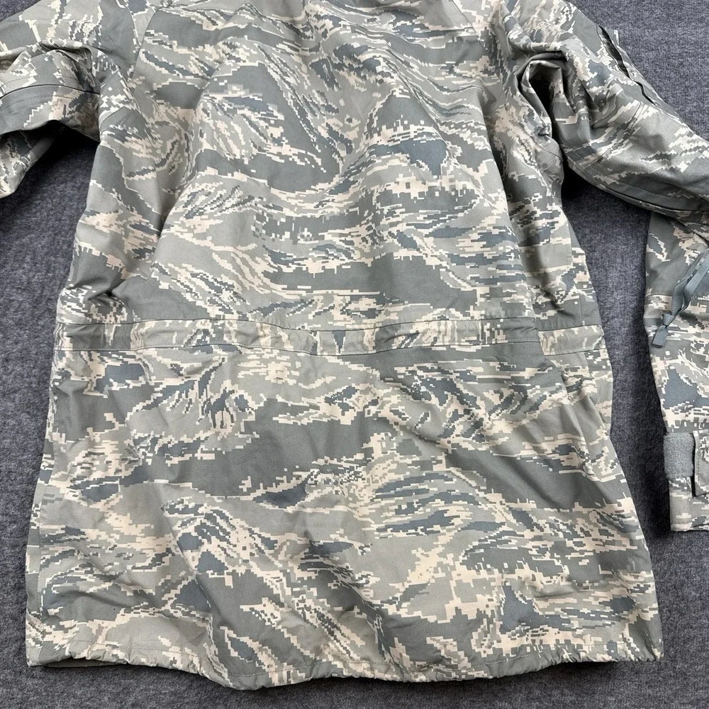 US Airforce Jacket Mens Small Regular Parka Military Tiger Stripe Camo APECS